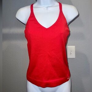 Nike Red Fitted Tank Top Size M/L - 1V